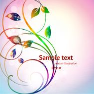 Floral Retro Background for Vintage Design N1156