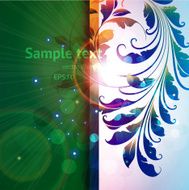 Floral Retro Background for Vintage Design N1158