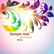 Floral Retro Background for Vintage Design N1160