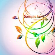 Floral Retro Background for Vintage Design N1161