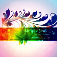 Floral Retro Background for Vintage Design N1162