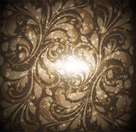 Floral Retro Background for Vintage Design N1173