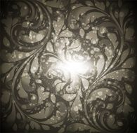 Floral Retro Background for Vintage Design N1178