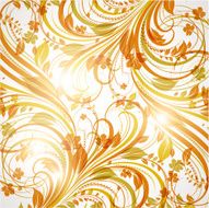 Floral Retro Background for Vintage Design N1183