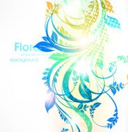 Floral Retro Background for Vintage Design N1201