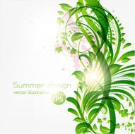 Floral Retro Background for Vintage Design N1206