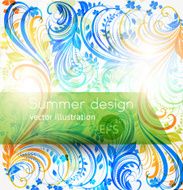 Floral Retro Background for Vintage Design N1208