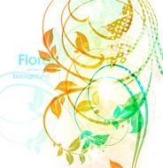 Floral Retro Background for Vintage Design N1209