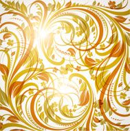 Floral Retro Background for Vintage Design N1210