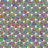 abstract snake half circle sector colorful pattern