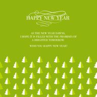 Invitation card with seamless firtree