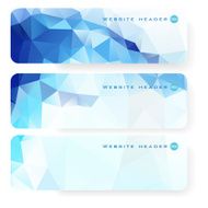 Abstract vector mosaic banners N153