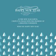 Invitation card with seamless firtree N2