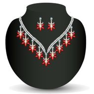 necklace with her wedding N4