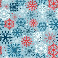 Christmas seamless snowflakes