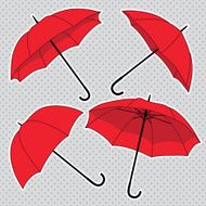 vector set with umbrellas N3