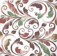 Floral Retro Background for Vintage Design N1212