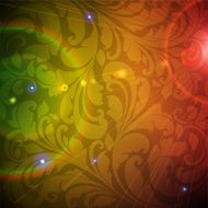 Floral Retro Background for Vintage Design N1216