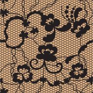 Lace seamless pattern with flowers N203