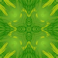 Vector ornamental green square lace pattern