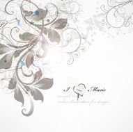 Floral Retro Background for Vintage Design N1235