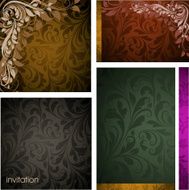 Floral Retro Background for Vintage Design N1258