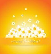 floral Happy Birthday background