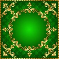 green background a frame