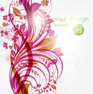 Floral Retro Background for Vintage Design N1272