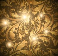 Floral Retro Background for Vintage Design N1273