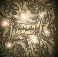 Floral Retro Background for Vintage Design N1276