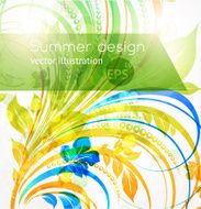 Floral Retro Background for Vintage Design N1283