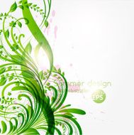 Floral Retro Background for Vintage Design N1287