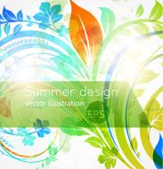 Floral Retro Background for Vintage Design N1291
