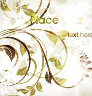 Floral Retro Background for Vintage Design N1292