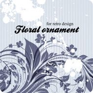 Floral Retro Background for Vintage Design N1294