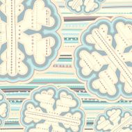 Christmas pattern in light pastel colors N4
