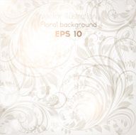 Floral Retro Background for Vintage Design N1314