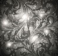 Floral Retro Background for Vintage Design N1315