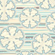Christmas pattern in light pastel colors N6