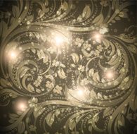 Floral Retro Background for Vintage Design N1320