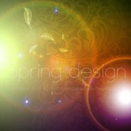 Floral Retro Background for Vintage Design N1326