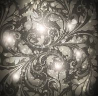 Floral Retro Background for Vintage Design N1333