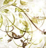Floral Retro Background for Vintage Design N1339
