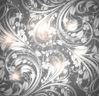 Floral Retro Background for Vintage Design N1372