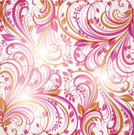 Floral Retro Background for Vintage Design N1377