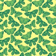 seamless background with butterflies N8