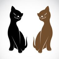 Vector image of an cat N10
