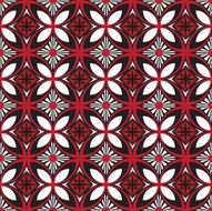 Geometric tribal repeat pattern