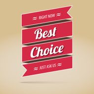 Best choice poster vector illustration for your design